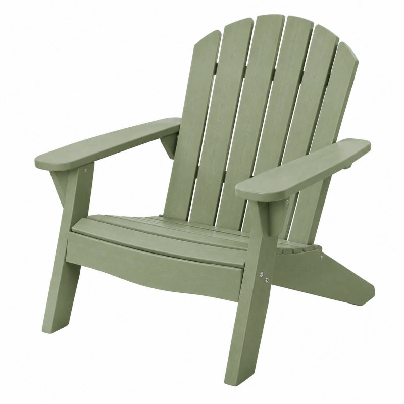 Fauteuil Adirondack 83 x 79 x 95 cm en plastique vert sauge pour extérieur