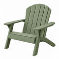 Fauteuil de jardin Adirondack 79 x 83 x 92 cm en plastique vert style relaxant